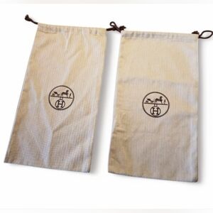 Hermès (2) Beige Dust Bags